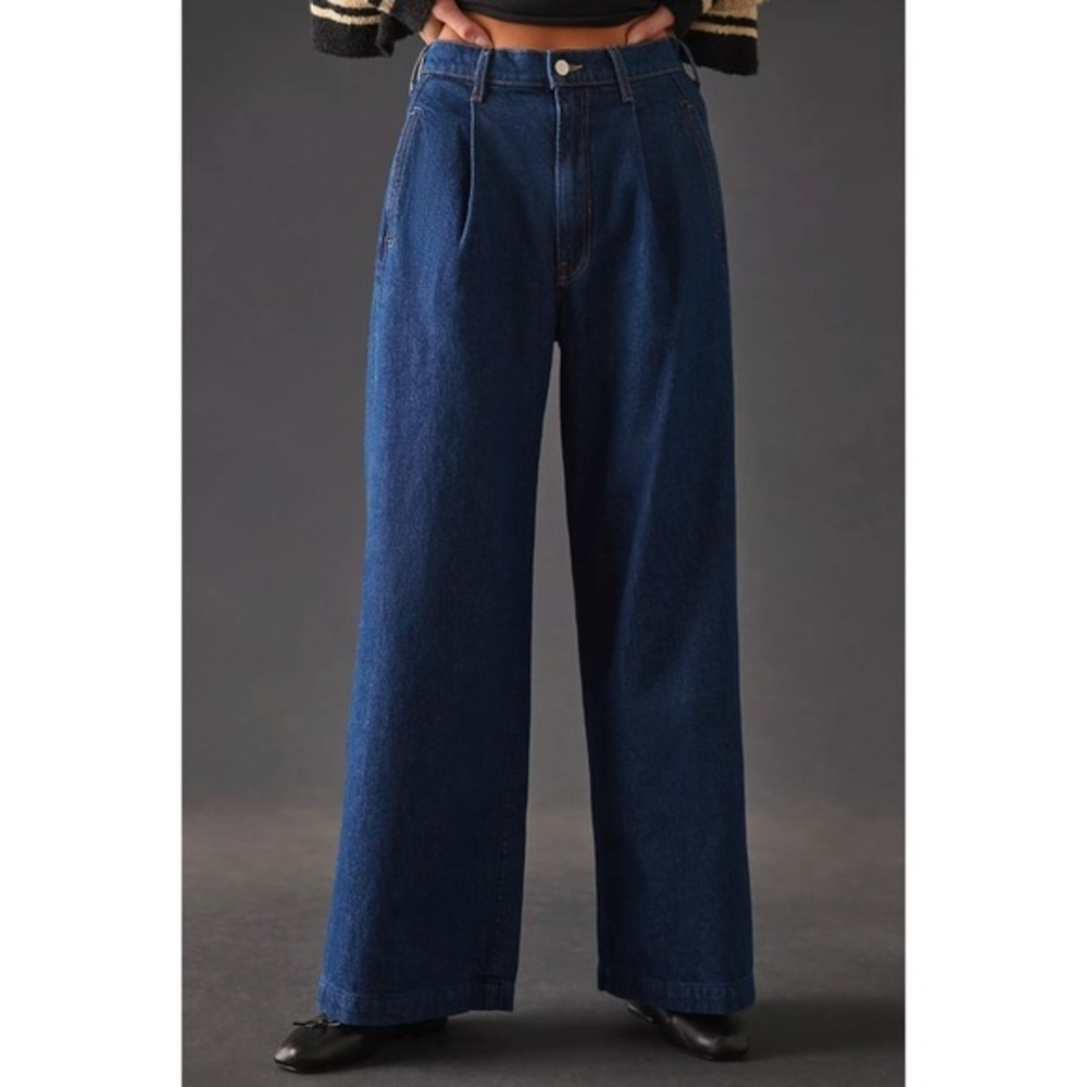 SNACKS x MOTHER High Waisted Pleated Push Pop Nerdy Jeans in Cold Crew
